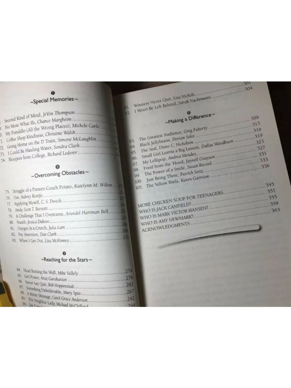 Chicken Soup for the Soul Teens Talk Growing Up 101 Stories Book Jack Canfield
